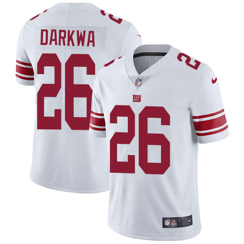 Nike Giants #26 Orleans Darkwa White Men's Stitched NFL Vapor Untouchable Limited Jersey